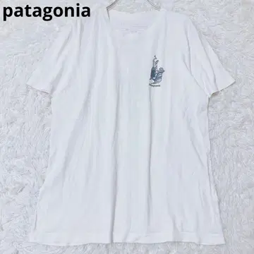 파타고니아 반팔 T셔츠 크루넥 오가닉 코튼 로고 아웃도어
