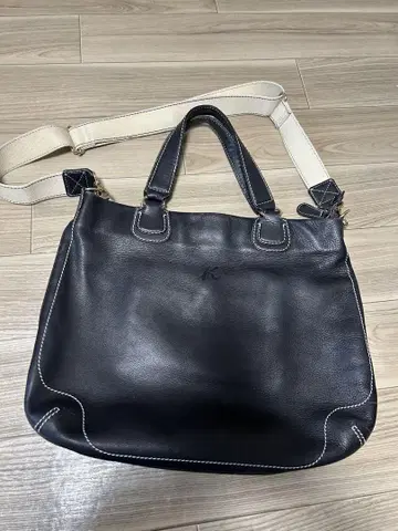 kitamura 가죽 숄더백 블랙