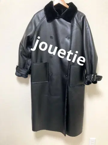 쥬에티 jouetie 무스탕 코트 가죽 롱 코트 리버서블