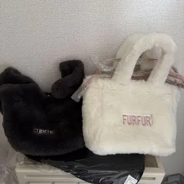 FURFUR 퍼 토트백 2색 세트