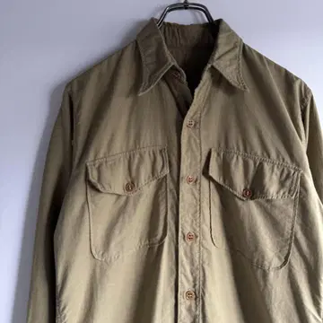 Vintage 40's USMC 옥스퍼드 코튼 셔츠 미국 해군