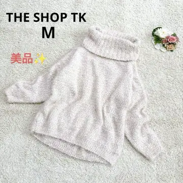 [ 새상품급 ] 더샵 TK 샤기 니트 스웨터 오프 터틀넥 M