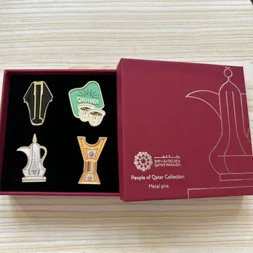 오사카 간사이 만박 EXPO2025 카타르 핀 배지 4개 set