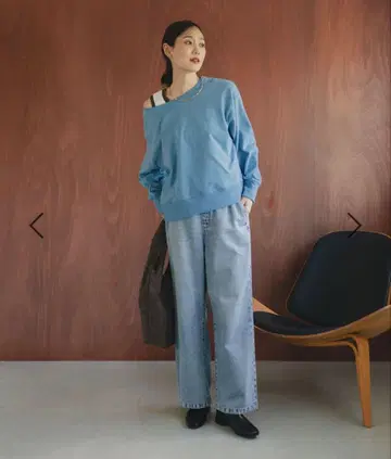 새상품 GOOD 데님 이지 팬츠 GLOBAL WORK 글로벌 워크