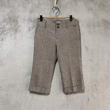 a.v.v DENIM/기장 짧은 팬츠/36/라메 믹스 가을/겨울 브라운