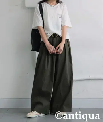 새상품 antiqua 안티카 Patterntorso 와이드 팬츠