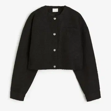 H&M 에이치앤엠 오버 사이즈 프론트 버튼 자켓 숏 기장