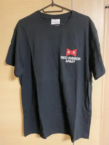 [ 새상품 택 포함 ] LL 사이즈 드래곤볼 레드 리본군 반팔 블랙