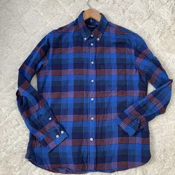 새상품급! 폴스미스! PAUL SMITH! 체크 셔츠! L! 파랑