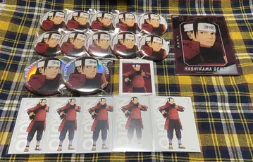 NARUTO 나루토 베이스야드 노멀 캔뱃지 오로라 하시라마 세트