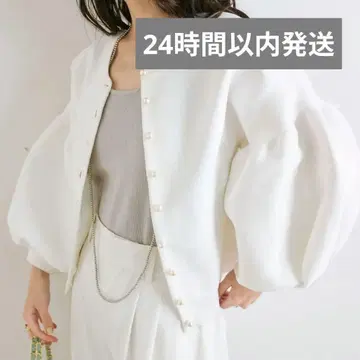 La boutique BonBon 펄 봉긋 슬리브 니트 가디건