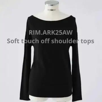 RIM.ARK 25AW Soft touch 오프 숄더 탑스