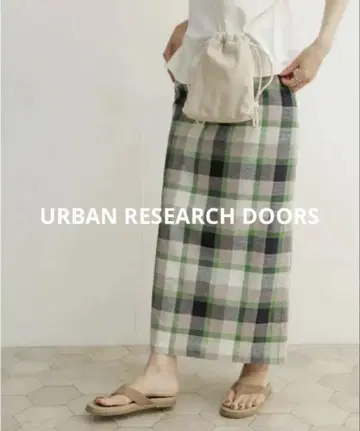 [ 새상품 ] URBAN RESEARCH DOORS 롱 스커트 M 체크