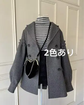 Epine 배드 슬리브 롱 울 코트