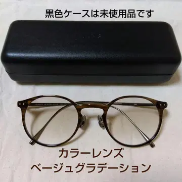 콤비네이션 티타늄 브라운 호피 중간 얼굴 길이 단축 안경 JINS