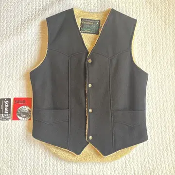 Schott Rancher 블랙 베스트 M 사이즈
