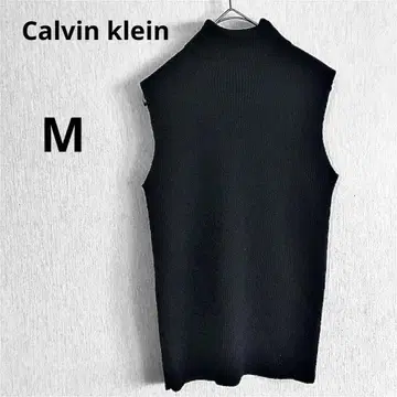 캘빈클라인 Calvin klein M 터틀 슬리브리스 니트 블랙