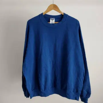 90s USA제 Jerzees 저지 무지 파랑 2XL 빅 사이즈