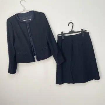 언타이틀 셋업 자켓 스커트 트위드 세레모니