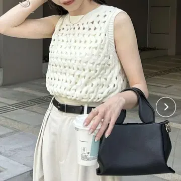 [ 새상품급 ] 카프리슈 마쥬 웨이브 니트 탱크