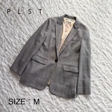 [ 1회 착용만 새상품급 ] PLST(플라스테) 테일러드 자켓 체크 무늬