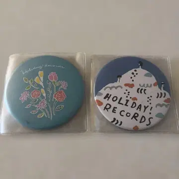 레코드 가게 HOLIDAY RECORDS 손거울 2개