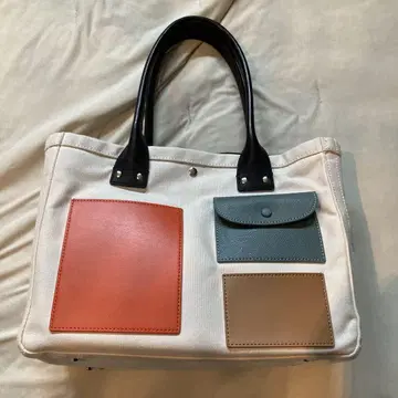 ajew 백 Magic pocket tote/white