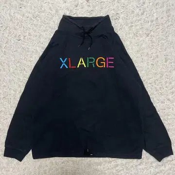 XLARGE 하이넥 트레이닝복 블랙