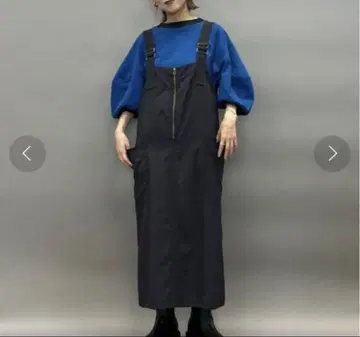 니코앤드 샤카 맥시 워크 오버롤 스커트 블랙 L
