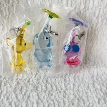 피크민 메지루시 액세서리 얼음 노랑 깃털 가챠가챠