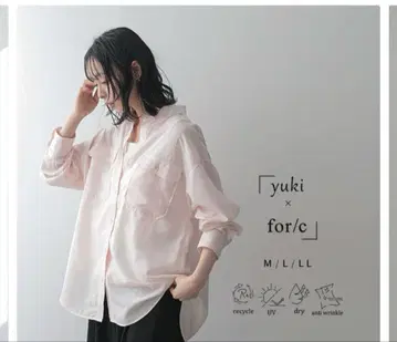 yuki x for/c 핑크 긴팔 셔츠 M