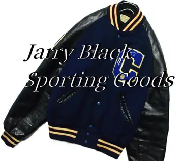 70s LARRY BLACK 바시티 자켓 빈티지
