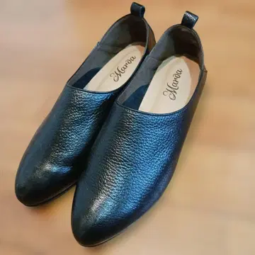 24.5cm 마로아 릴랙스 신발 가죽 신발 넓은 폭 EEE 블랙