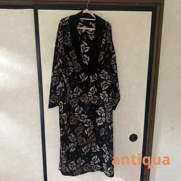 안티카 antiqua 페이즐리 무늬 긴팔 롱 원피스 레어