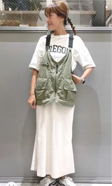 니코앤드 포켓포켓 베스트 카키