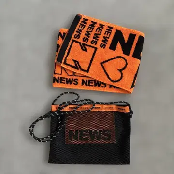 NEWS 타월 메쉬 파우치 세트