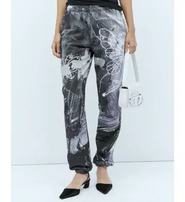 praying 올 패턴 프린트 스웨트 팬츠