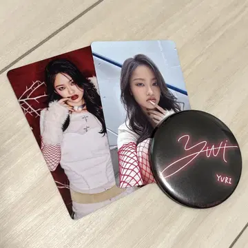 HANA YURI 캔뱃지 트레이딩 카드 세트