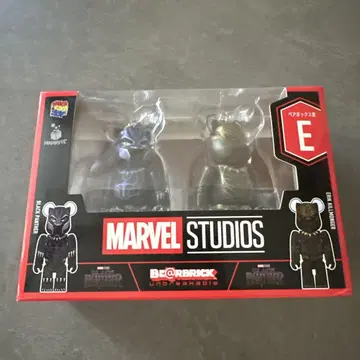 MARVEL STUDIOS BE@RBRICK 블랙팬서 2체 세트