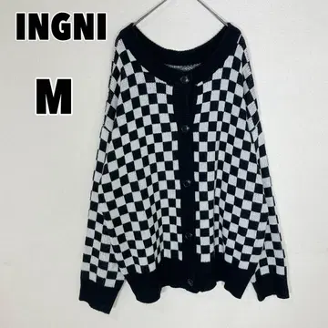INGNI 잉그 (M) 체커 패턴 가디건