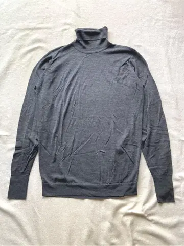 존스메들리 터틀넥 스웨터 차콜 그레이 S 남성용 새상품급