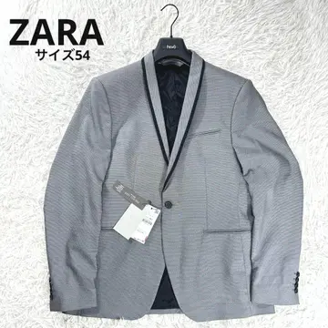 미사용 새상품 ZARA MAN 자켓 54 그레이 숄카라