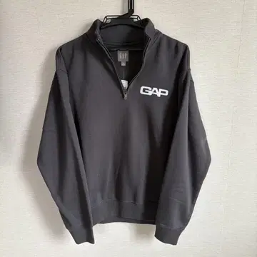 GAP 로고 하프 집업 풀오버 XS 그레이