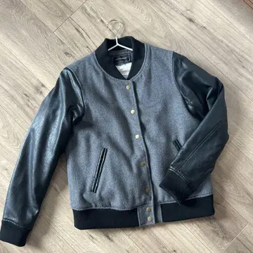 PAGEBOY 울 가죽 콤비 자켓