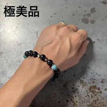 [컨디션 최상] 염주 팔찌 블랙 블루 비즈