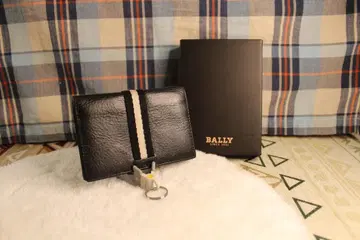 BALLY 블랙 가죽 명함지갑 박스 포함
