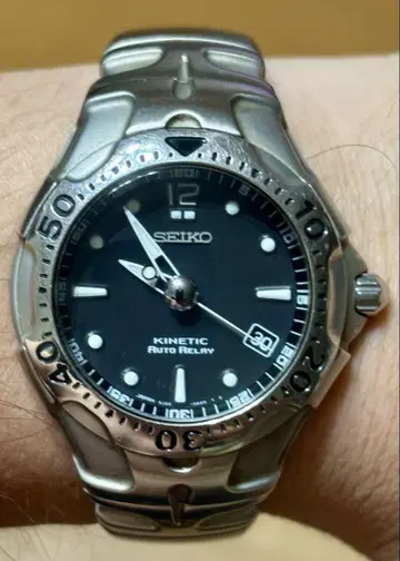 SEIKO Kinetic Auto Relay 5J22 흔들면=전원