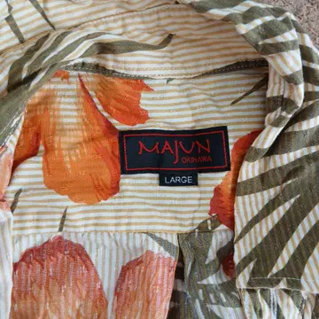 MAJUN 알로하 셔츠 LARGE
