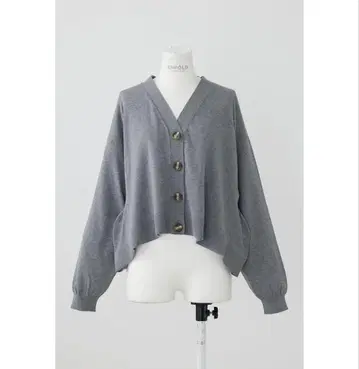 엔폴드 WAVE DRAPE CARDIGAN 그레이