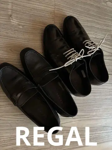 REGAL/고어텍스 로퍼 가죽 신발 세트